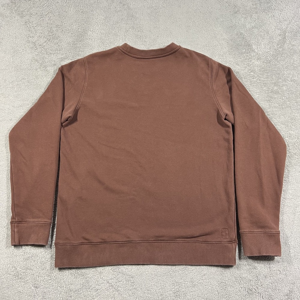 Vuori Cypress Crew Sweatshirt Mens Large Brown Sweater V255 French Terry - Picture 7 of 9